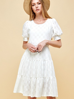 Load image into Gallery viewer, I am Kind eyelet dress
