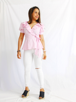 Load image into Gallery viewer, I am Beautiful peplum top

